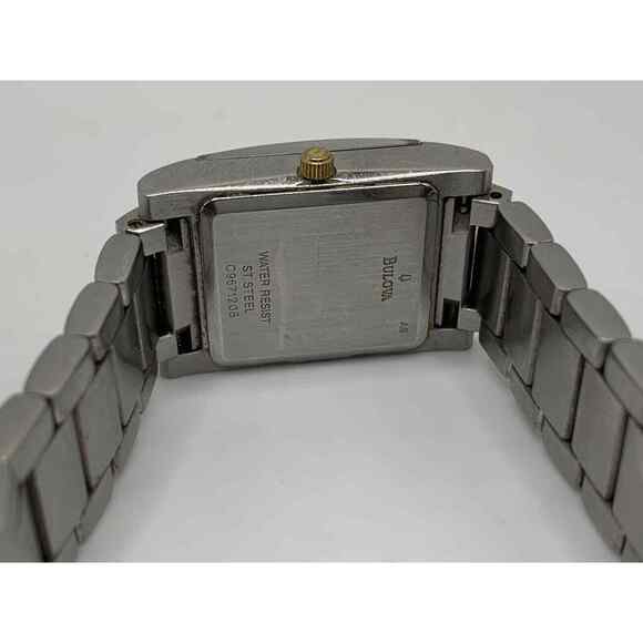 Bulova White Dial 2-Tone Stainless Steel Women's Watch 98P39 New Battery - Picture 7 of 9